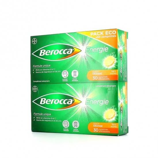 Bayer Berocca Energie Effervescent Orange 60 Comprimés 1 Bayer Berocca Energie Effervescent Orange 60 Comprimés