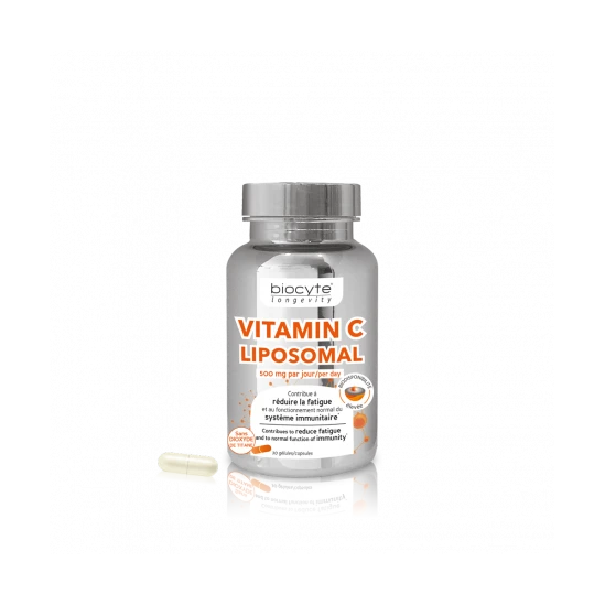 Biocyte Vitamine C Liposomal 30 Gélules 1 Biocyte Vitamine C Liposomal 30 Gélules