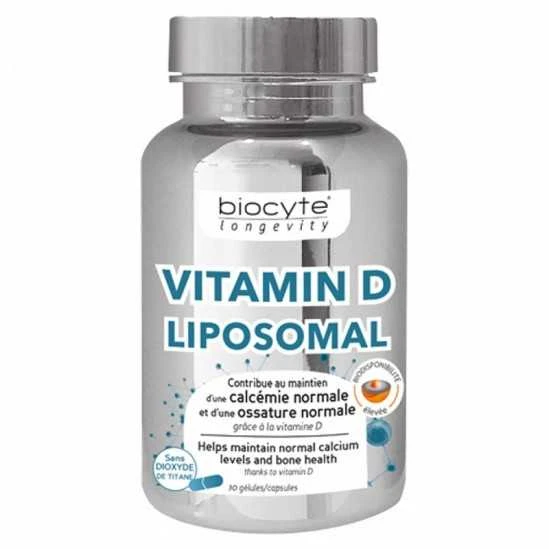 Biocyte Vitamine D3 Liposomal 30 Gélules 1 Biocyte Vitamine D3 Liposomal 30 Gélules