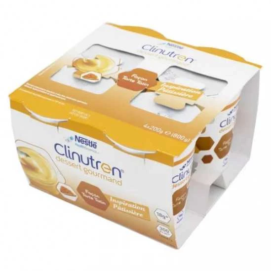 Clinutren Dessert Gourmand Façon Tarte Tatin 4x200G 1 Clinutren Dessert Gourmand Façon Tarte Tatin 4x200G