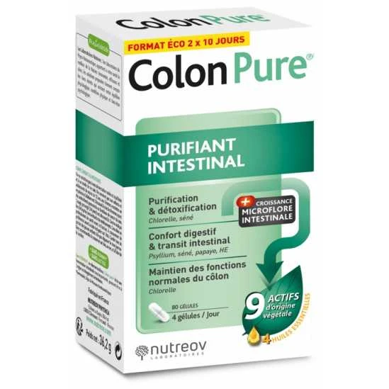 Colon Pure Detox Line 80 Gélules 1 Colon Pure Detox Line 80 Gélules