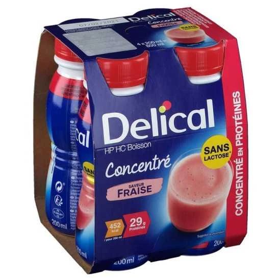 Délical Boisson Concentré Fraise 4x200Ml 1 Délical Boisson Concentré Fraise 4x200Ml