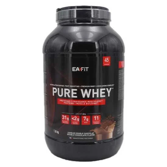 Eafit Pure Whey Double Chocolat 1,8kg 1 Eafit Pure Whey Double Chocolat 1,8kg
