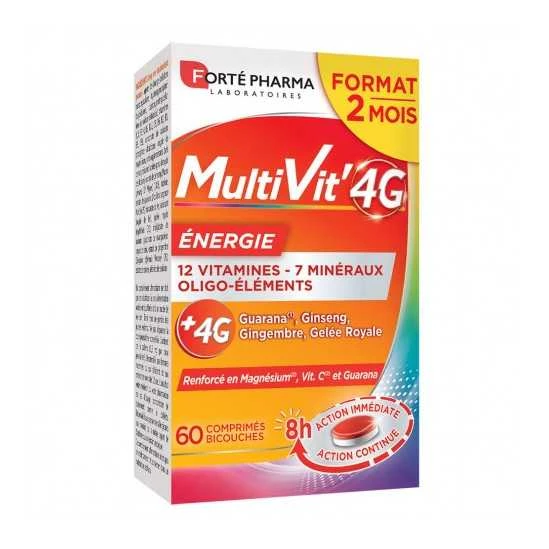 Forté Pharma Multivit 4G Energie 60 Comprimés 1 Forté Pharma Multivit 4G Energie 60 Comprimés