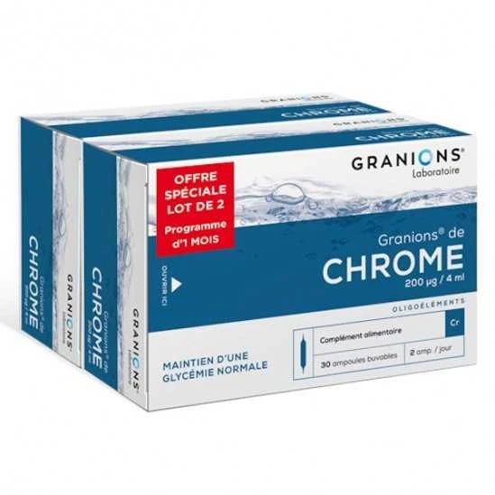 Granions Duo De Chrome 2x30 Ampoules 120ml 1 Granions Duo De Chrome 2x30 Ampoules 120ml