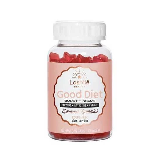 Lashilé Good Diet Boost Minceur Abricot 60 Gommes 1 Lashilé Good Diet Boost Minceur Abricot 60 Gommes