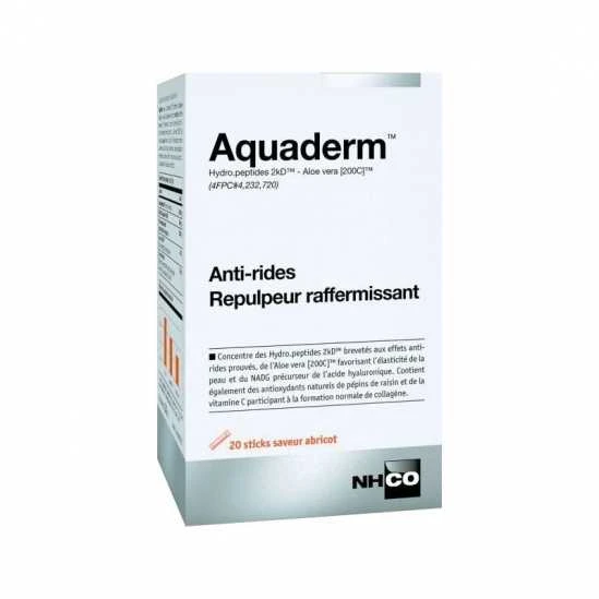 Nhco Aquaderm 20 Sticks Saveur Abricot 1 Nhco Aquaderm 20 Sticks Saveur Abricot