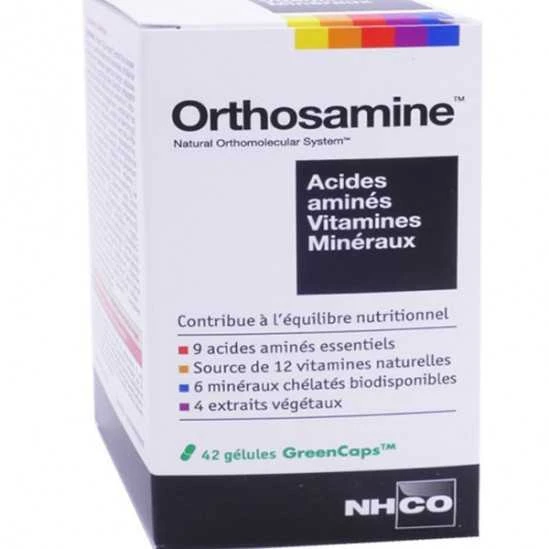 Nhco Orthosamine Acides Aminés, Vitamines, Minéraux Boîte De 42 Gélules 1 Nhco Orthosamine Acides Aminés, Vitamines, Minéraux Boîte De 42 Gélules