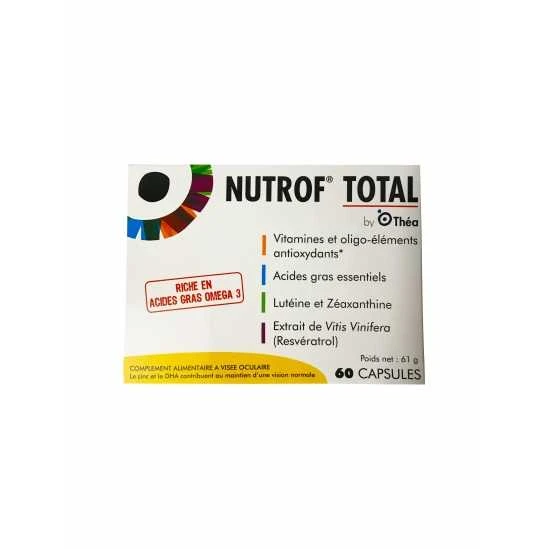 Nutrof Total Complément Alimentaire A Visée Oculaire 60 Capsules 1 Nutrof Total Complément Alimentaire A Visée Oculaire 60 Capsules