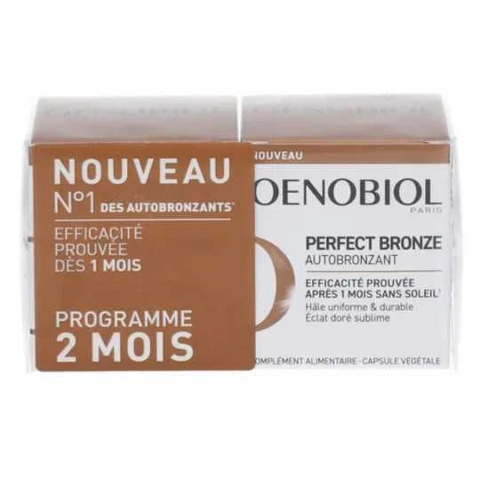 Oenobiol Perfect Bronze Autobronzant 2x30 Capsules 1 Oenobiol Perfect Bronze Autobronzant 2x30 Capsules
