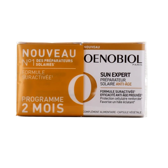 Oenobiol Sun Expert Préparation Solaire Anti Age 2x30 Capsules 1 Oenobiol Sun Expert Préparation Solaire Anti Age 2x30 Capsules