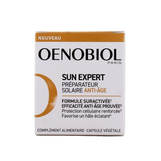 Oenobiol Sun Expert Préparation Solaire Anti Age 30 Capsules 1 Oenobiol Sun Expert Préparation Solaire Anti Age 30 Capsules