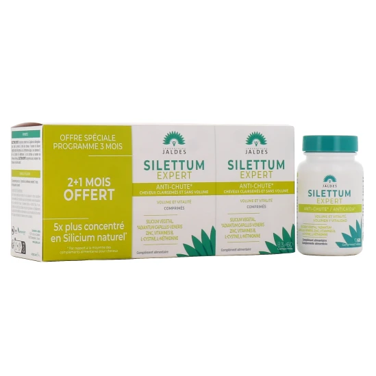 Silettum Expert Anti Chutes De Cheveux 3X60 Comprimés 1 Silettum Expert Anti Chutes De Cheveux 3X60 Comprimés