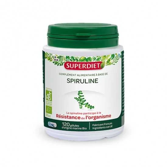 Superdiet Spiruline Bio 120 Gélules 1 Superdiet Spiruline Bio 120 Gélules